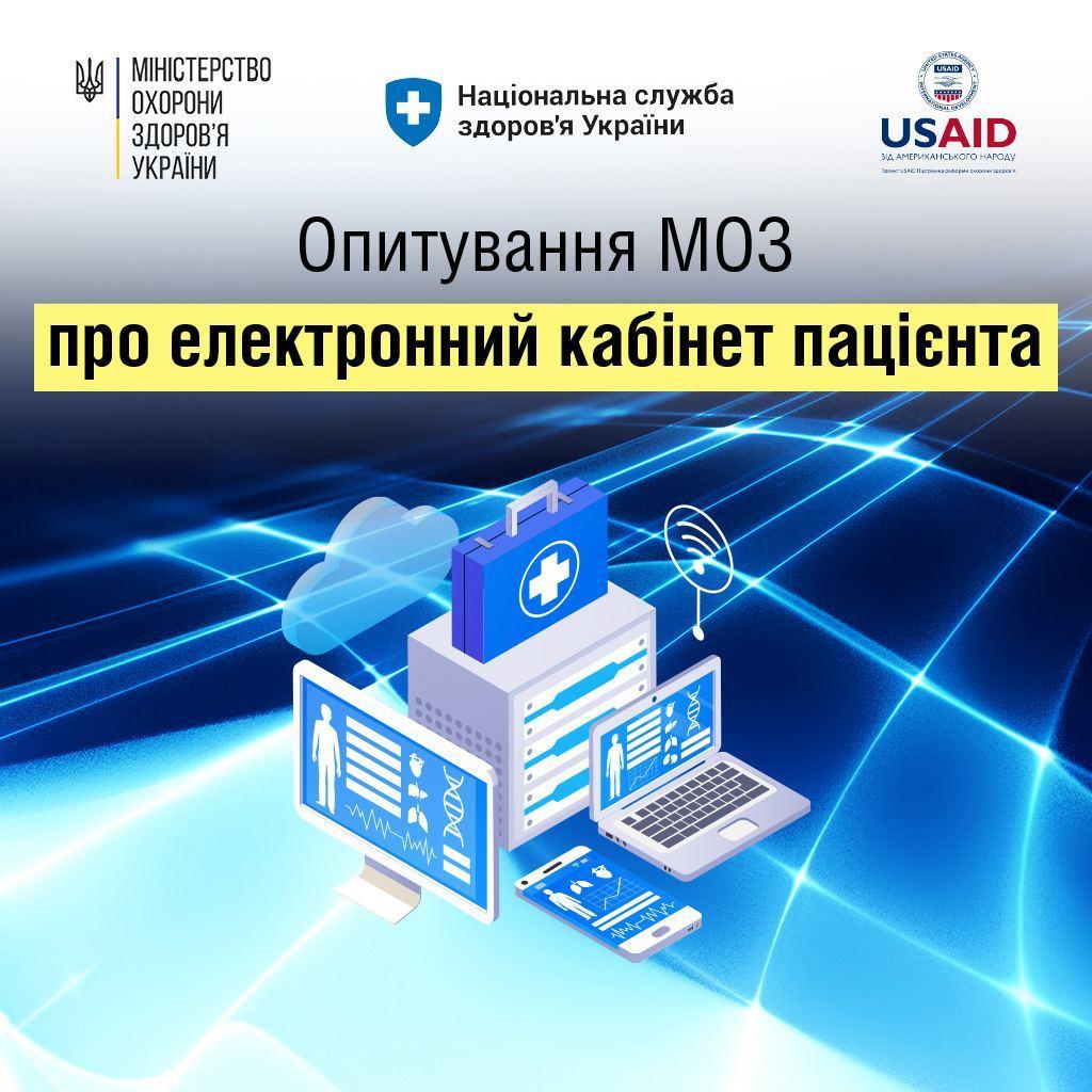 Всеукраїнське опитування МОЗ про електронний кабінет пацієнта